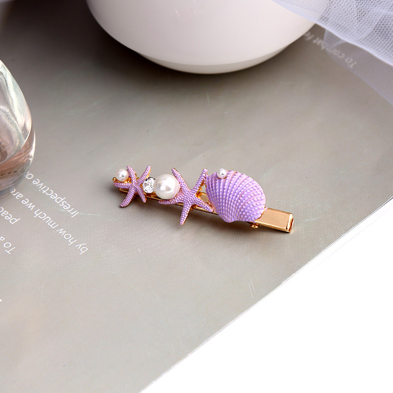 Korean Fashion  Starfish Shell Hairpin display picture 2