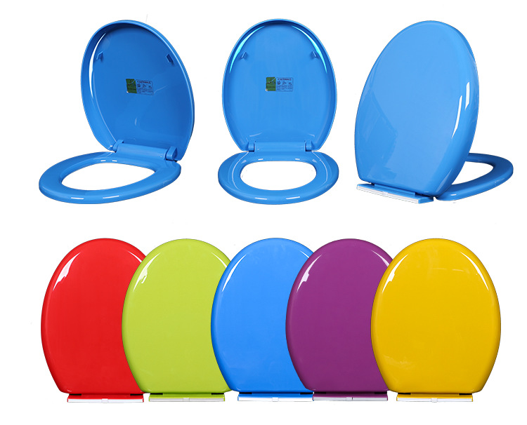 Colorful toilet seat covers, household universal old-fashioned accessories, V-shaped and U-shaped water pump seats, thickened toilet seat covers undefined