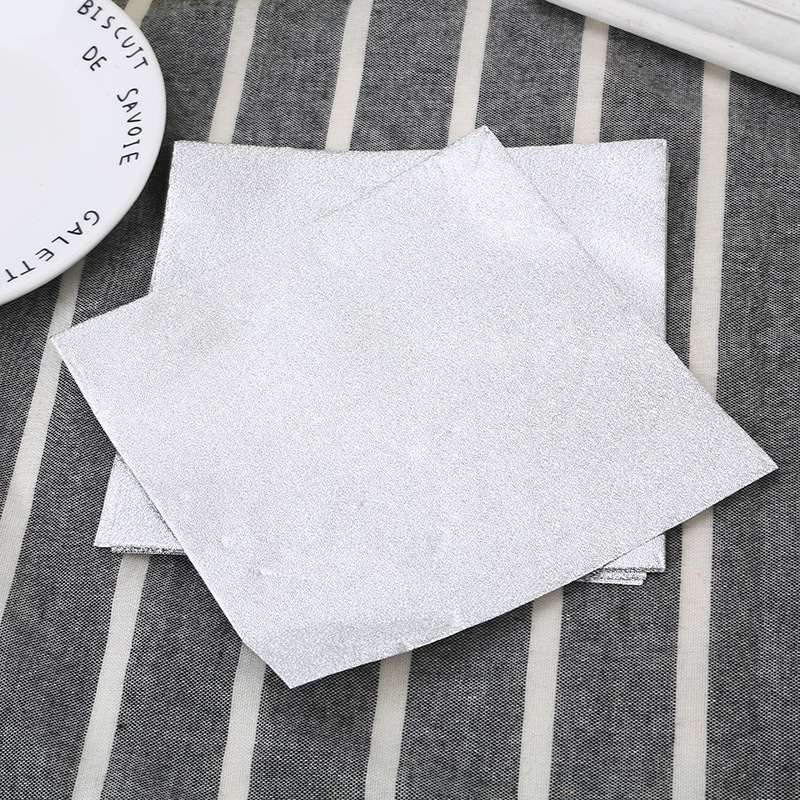 糯米蛋包装锡纸 可蒸煮不褪色 橘纹银色鸭蛋鸡蛋包装 15cm100张