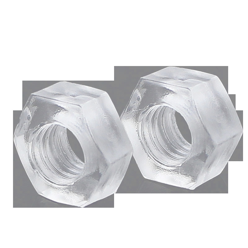 塑料六角螺母 PC透明螺母 塑胶螺帽 亚克力螺母螺丝母M3 M4 M5 M6