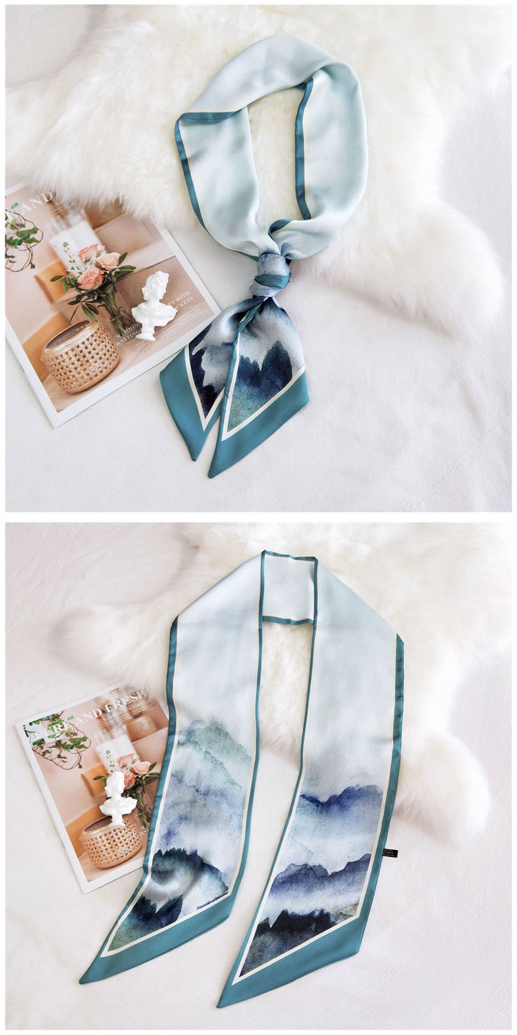 Double-sided Diagonal Scarf Mid-length Scarf display picture 21