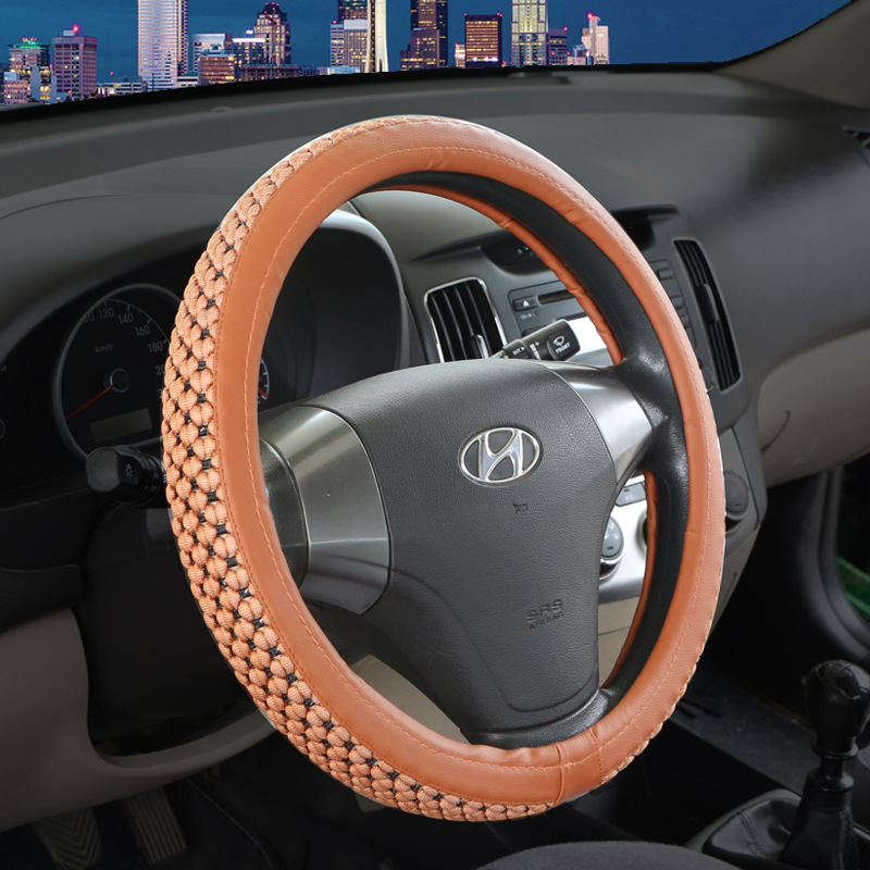 新款汽车方向盘套 夏季透气 手工冰丝把套 四季把套 多车型通用款|ms