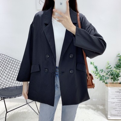 2020春季新款女裝小個子套頭西裝外套女設計感氣質小西裝上衣