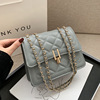 Small small bag, shoulder bag, winter fashionable chain, western style, 2023, internet celebrity