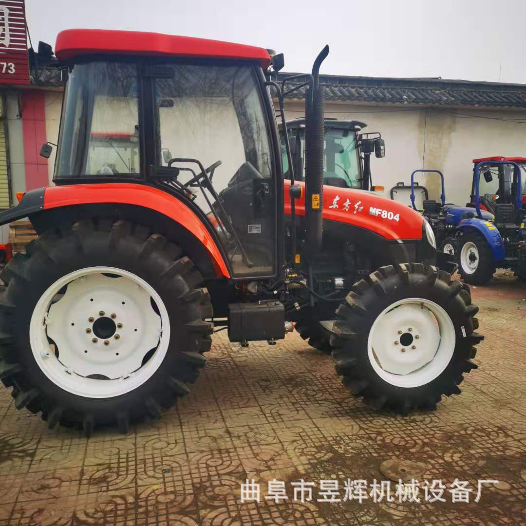 性能稳定农用四轮拖拉机 东方红柴油动力旋耕机 中型犁地拖拉机