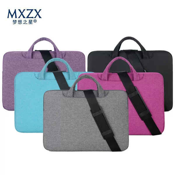 Briefcase Wholesale Fashion Simple Solid Color Business Computer Bag Nylon Water-Repellent Laptop Handbag Anti-Theft