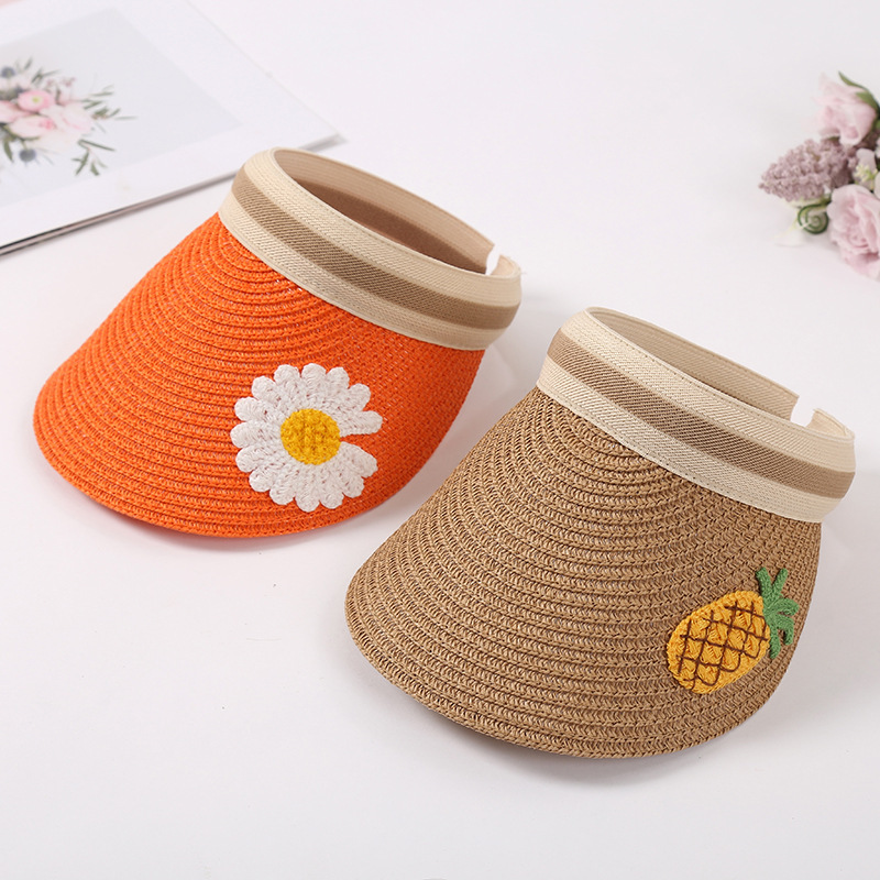 Children Unisex Cute Simple Style Fruit Straw Hat display picture 2