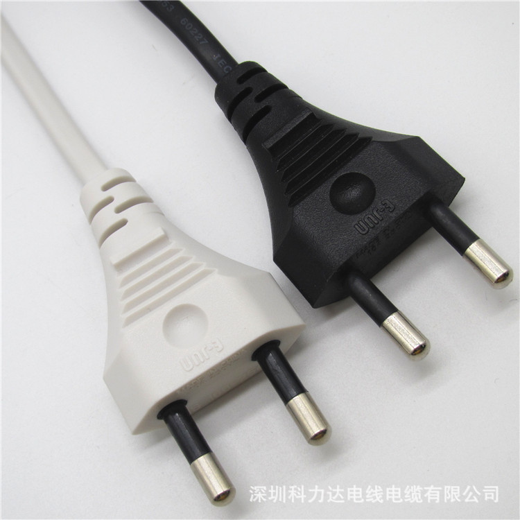 泰式两插电源线泰标两插2*0.75平方插头线可定制泰国电源线