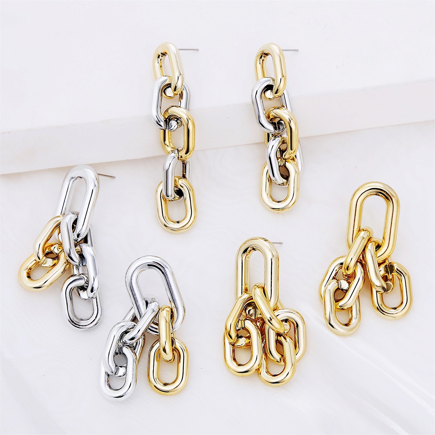 All-match Simple Alloy Earrings display picture 2