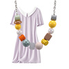 Cute acrylic beads, necklace, accessory, internet celebrity, suitable for import, 2020