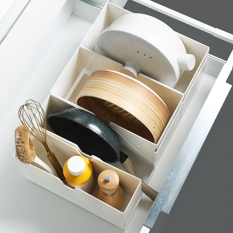 The new multi -use kitchen cabinet storage box consolidates the…