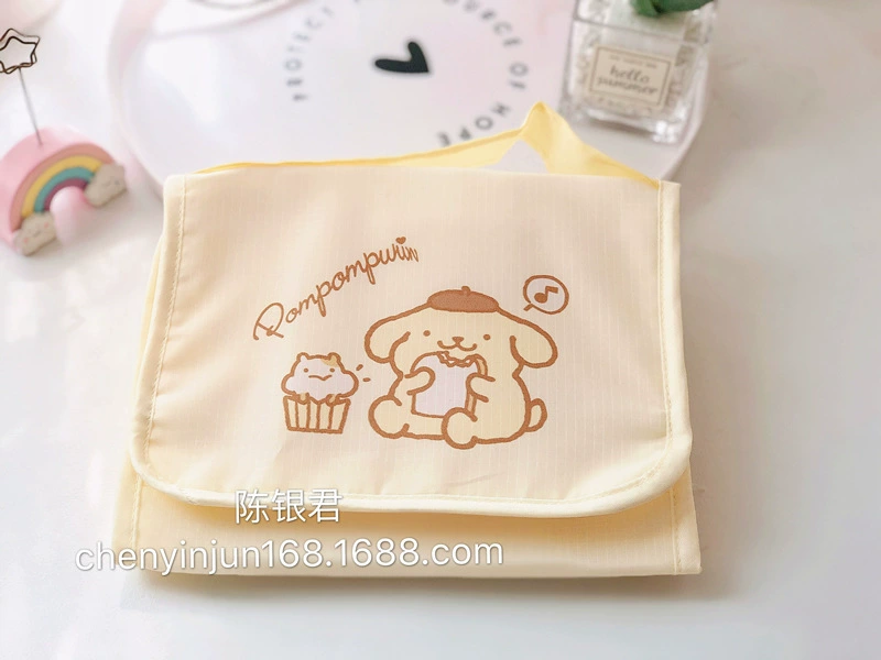 Foldable handheld organizer bag to go out, cosmetic bag