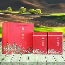 新款通用大方形古樹紅茶鳳凰單樅大紅袍空鐵罐包裝茶葉便攜禮盒