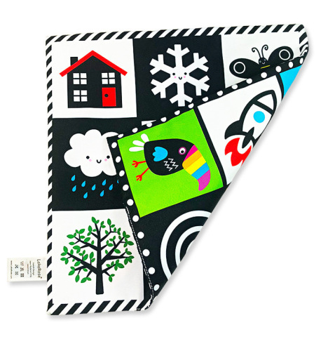 Baby nine-square grid newspaper early education 6-12 months early education ring paper can not be torn