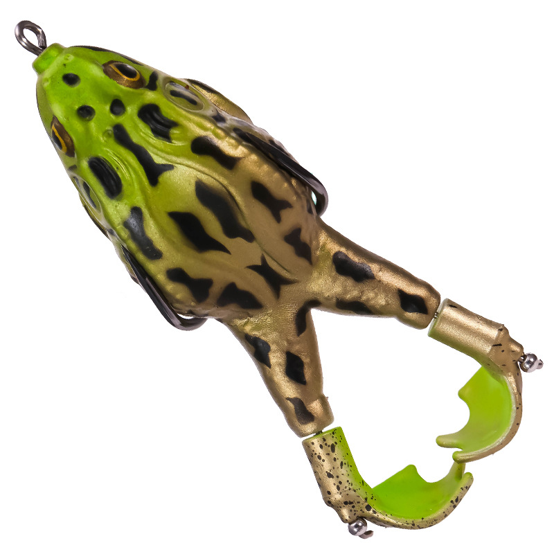 Lifelike Frog Lures 10 colors Soft Plastic Frog Lures  Fresh Water Bass Swimbait Tackle Gear