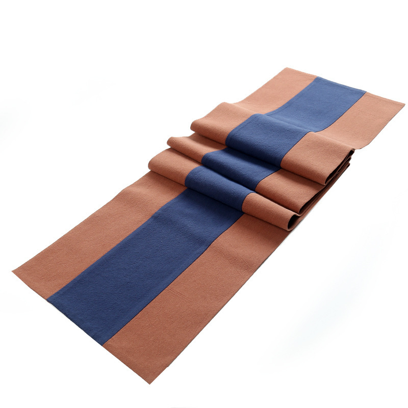 Zen estera de té pintada a mano a prueba de agua de algodón y lino corredor de mesa estera de té cortina mantel de té chino ceremonia del té juego de té accesorios toalla de té seca