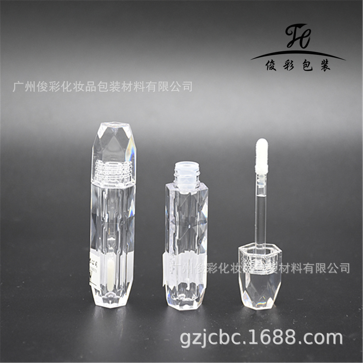 【厂家】整支PETG圆形透明 亚克力唇釉唇彩管包材空管