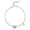 Brand bracelet, small design zirconium heart shaped, accessory, Japanese and Korean, diamond encrusted, simple and elegant design