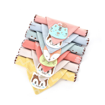 0-1-5岁宝宝棉质吸汗婴儿童隔汗巾加大号幼儿园垫背毛巾 棉纱布