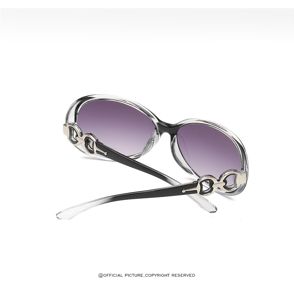 Punk Streetwear Solid Color Ac Oval Frame Full Frame Women's Sunglasses display picture 2