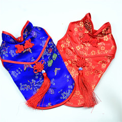 2021 New Pet Clothes Tangzhuang Teddy Cat Chinese Style Dog Qipao Manufacturer Wholesale