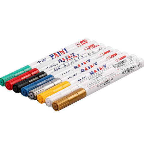 Original Hua'an White SP103 Small Fine Tip 2.0mm Touch-up Paint Pen DIY Graffiti Marker Pen Wholesale