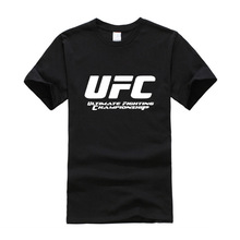2021新款男式T恤夏季圓領百搭UFC棉質T恤男式寬松短袖T恤上衣代發