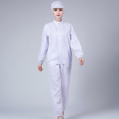 Workwear Set for Food Factory, Unisex Separate with Hat, Factory Uniform, Hygiene Protection, Dustproof Workwear