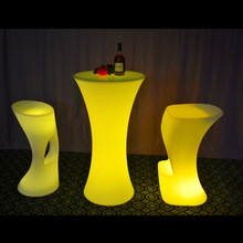 熱銷酒店晚會發光桌子戶外酒吧LED發光酒桌宴會專用雞尾酒桌吧台