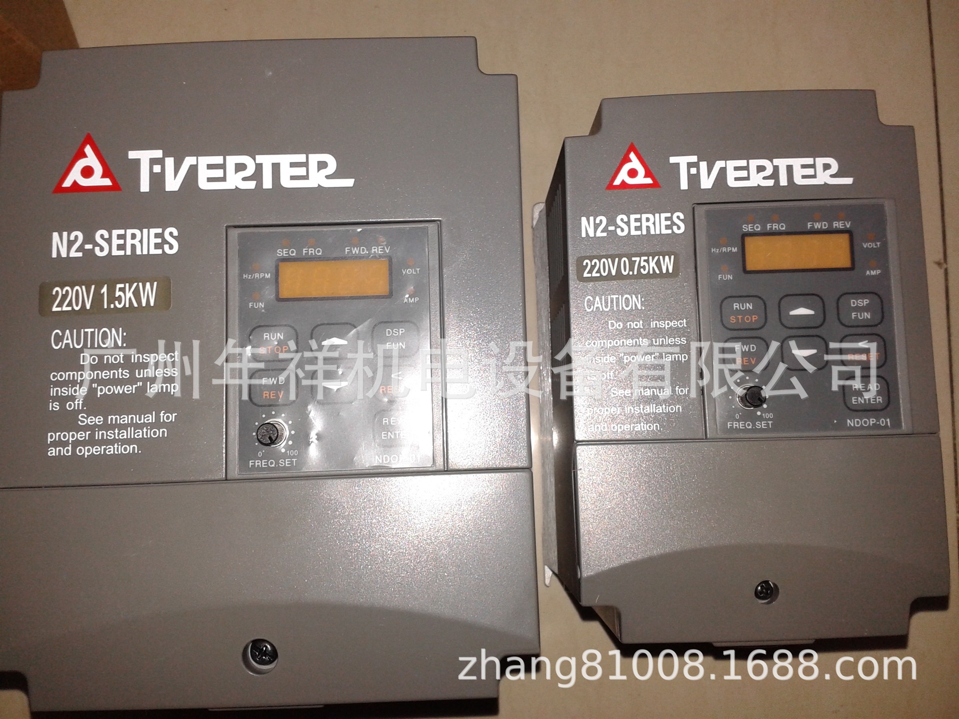 供应台安变频器，电机调速器N2-202-H，1.5KW台安变频器