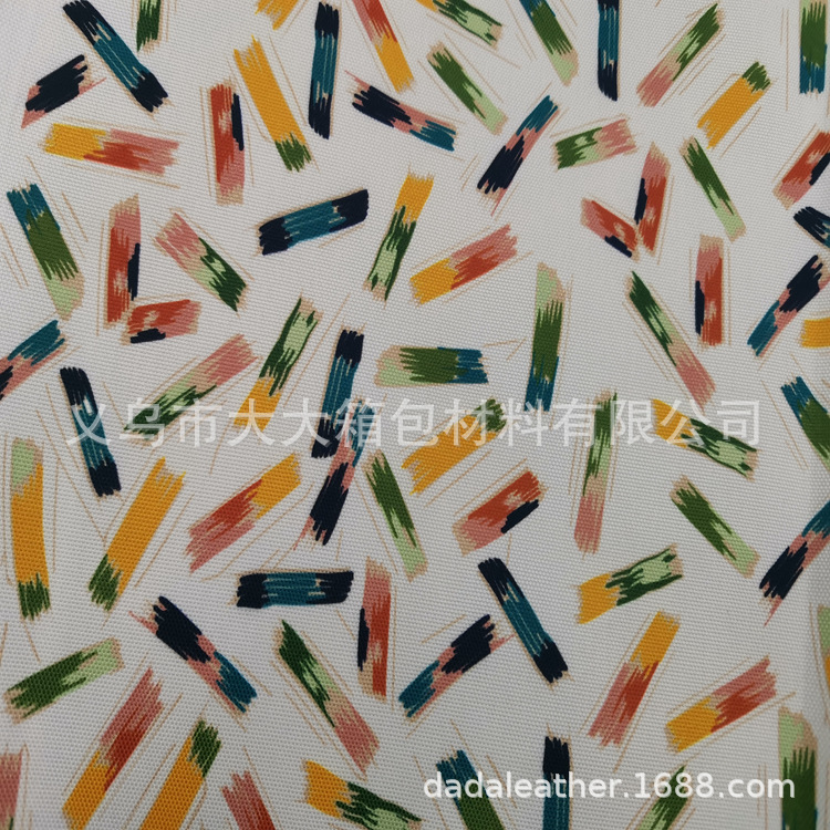 600DPU digital printing, eco-friendly PU Oxford fabric, digital printing, sample and design provided, bulk goods available detail image 8