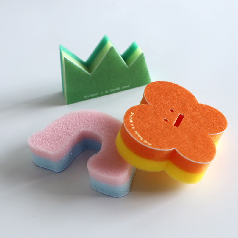 卡通海绵擦家用洗碗布百洁布海绵洗碗锅清洁刷厨房工具