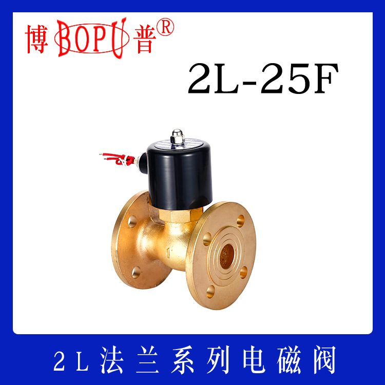 2L-25F 黄铜 法兰蒸汽电磁阀 先导式 活塞型 1寸口径博普厂家