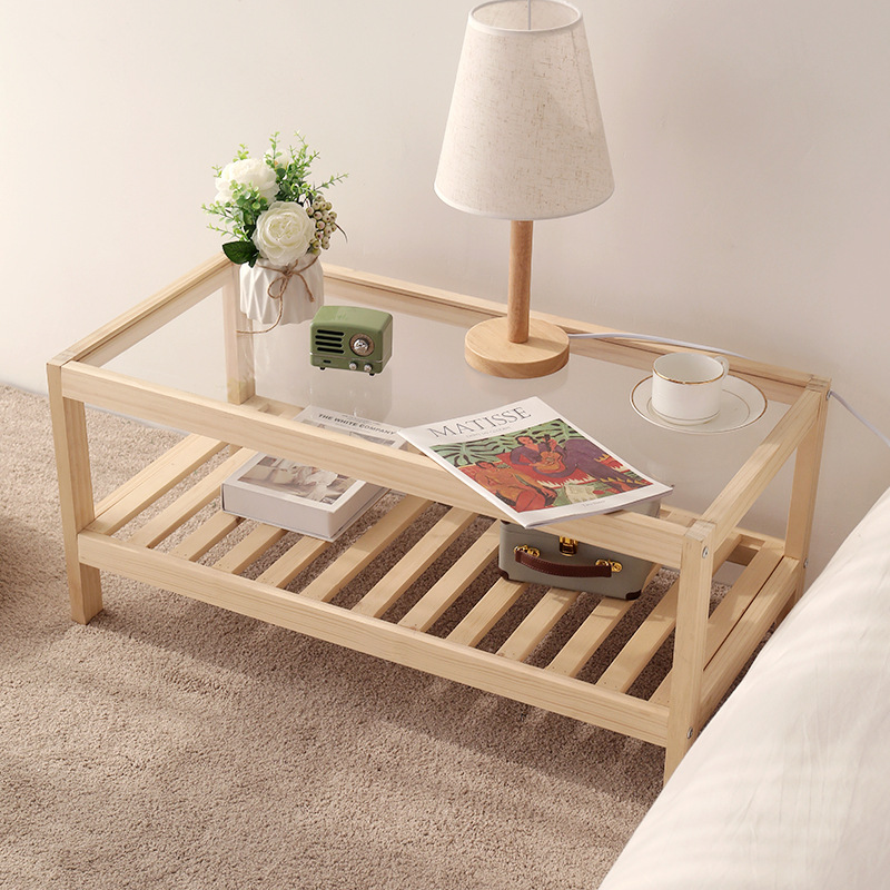 Comeal tea several simple living room combination solid wood simple small apartment Japanese furniture bedroom bed creative coffee table