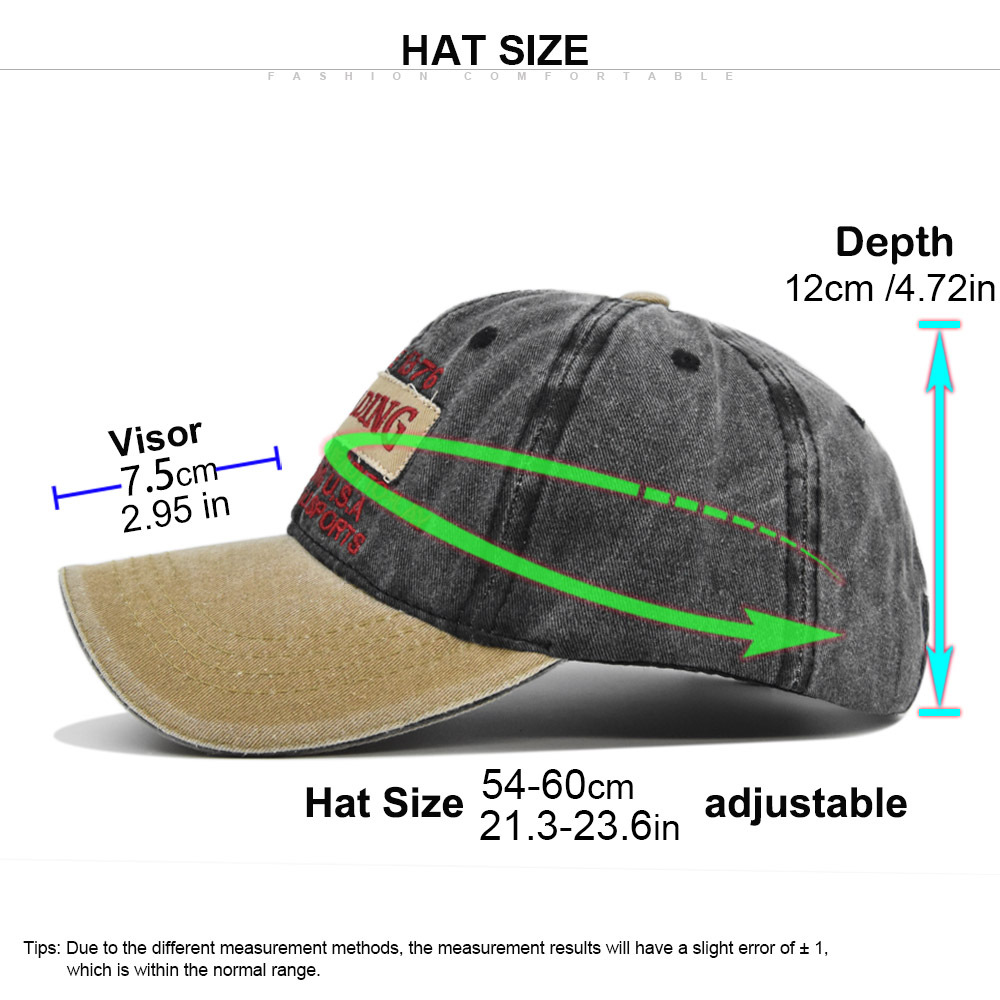 New washed three-dimensional baseball cap with patchwork denim patch embroidered duckbill sunshade hat_voghion.com