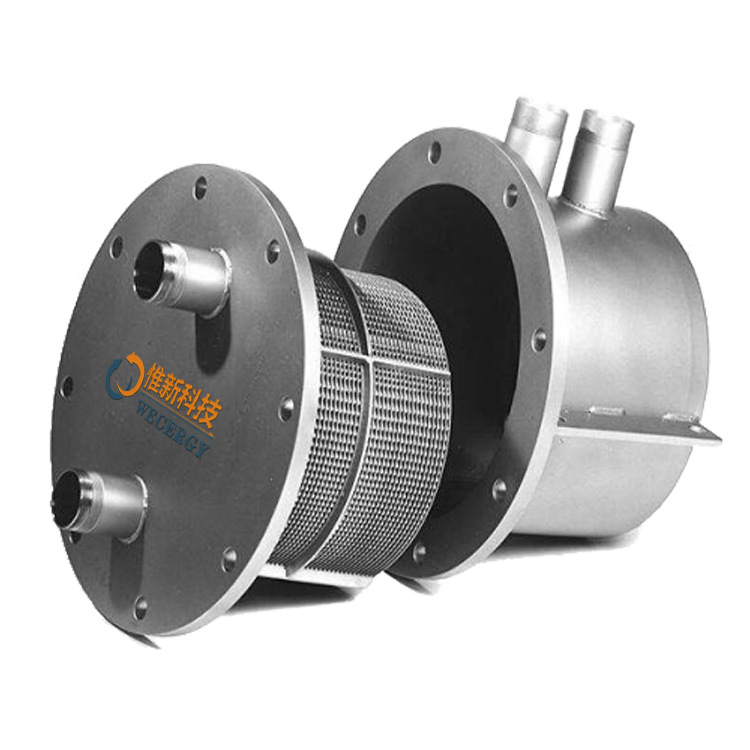 结构紧凑板壳式换热器WECERGY惟新圆形蒸汽加热器板壳式换热器