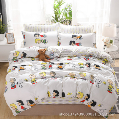 南通厂家爆款代发芦荟棉学生三件套亲肤磨毛新品招代理接微商大咖