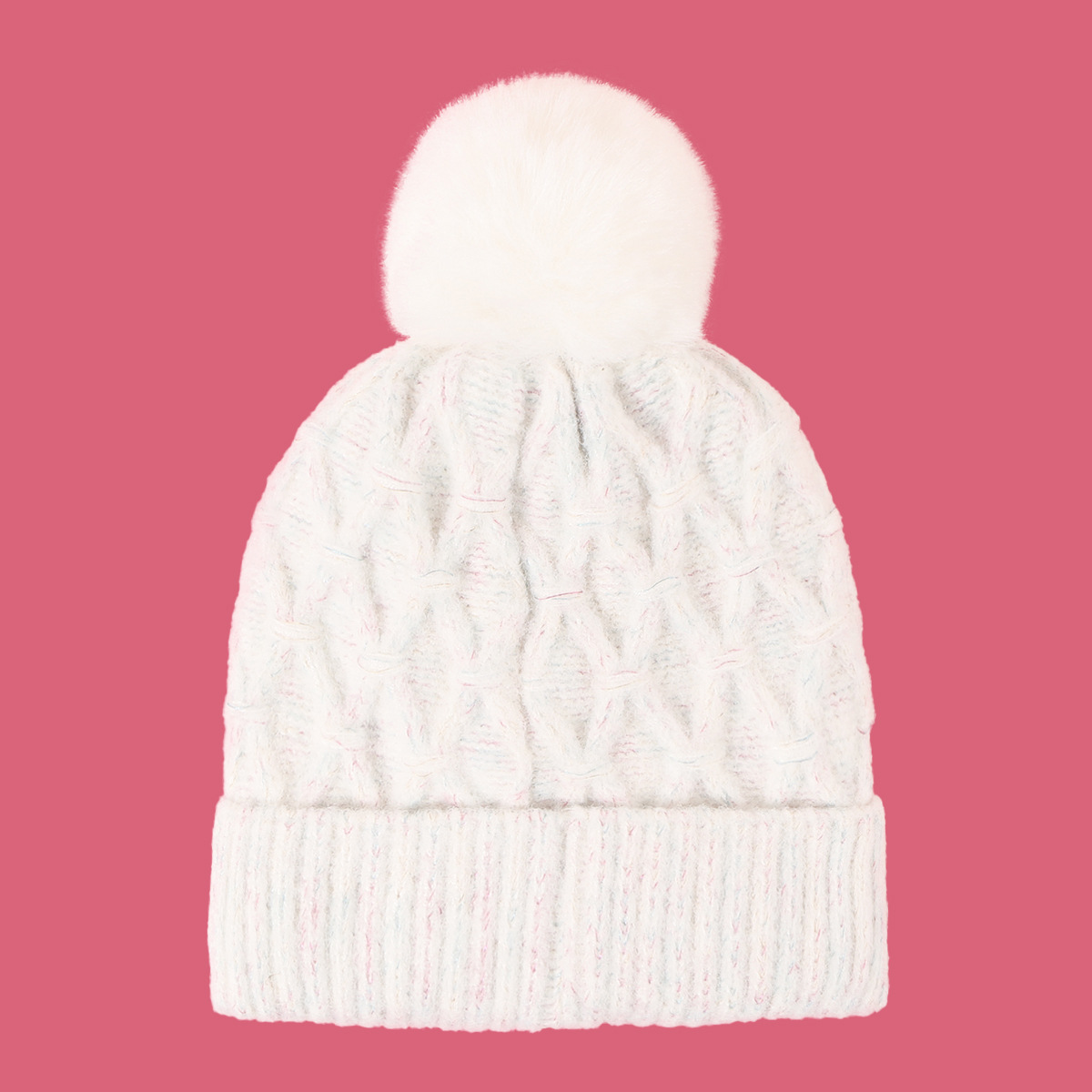 Casquette En Laine Et Laine De Soie Brillante De Couleur Pure Fashion All-match display picture 1