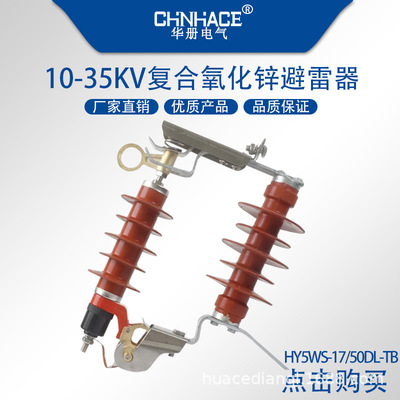 10kv戶外高壓跌落式避雷器HY5WS-17/50DL-TB可卸式氧化鋅避雷器