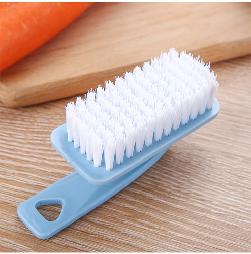 Factory direct sales plastic household curved handle brush multi-functional crayfish brush small square brush home appliance cleaning tool brush