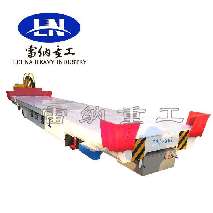 供应工程轨道电动平板车 厂区转运过跨平板搬运车 物料转运平台