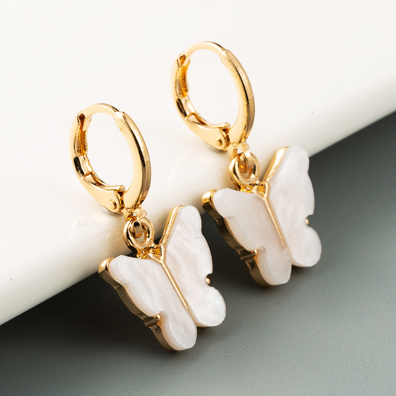 South Korea Shell Butterfly Earring  Niche Earring  Wild Wholesale Nihaojewelry display picture 5