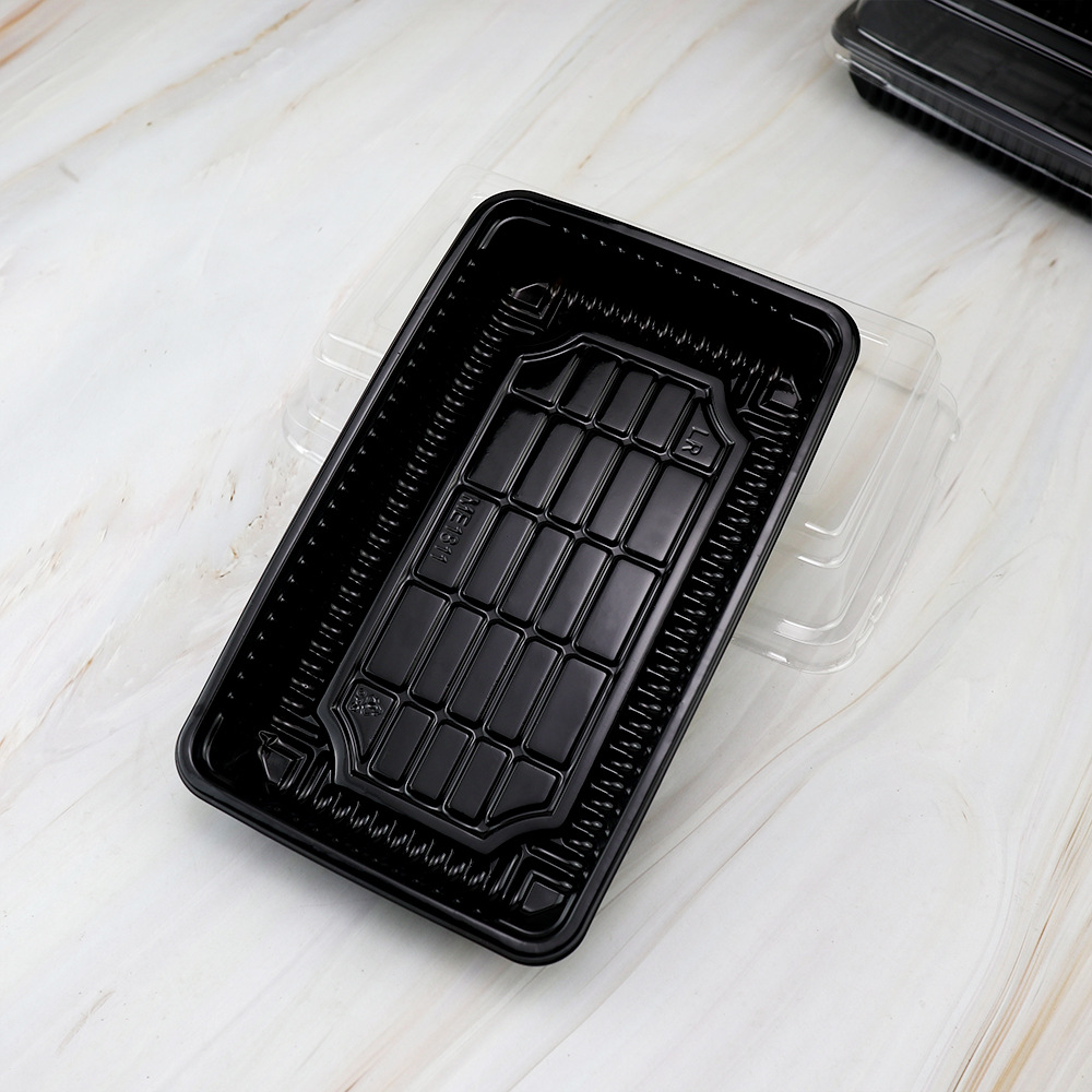 Caja de pan rectangular Tiandi cubierta pequeña pastel de fruta aguacate paquete de placas de plástico horneado West Point caja de regalo