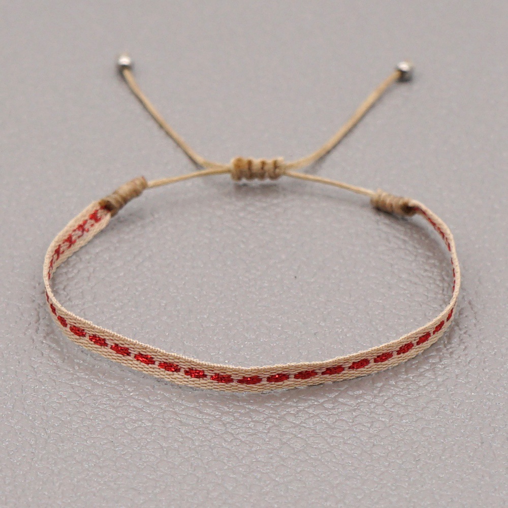 Ins Nischen design bhmischer Strands til Tila Reis perlen hand gefertigte Perlen Nepal Ribbon Stacking Armbandpicture2