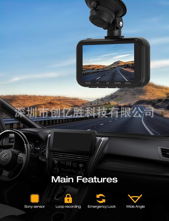2025 Cross-Border New Model Driving Recorder 4K Driving Recorder with Front and Rear Dual Recording High-Definition 5g Wifi Dash Cam