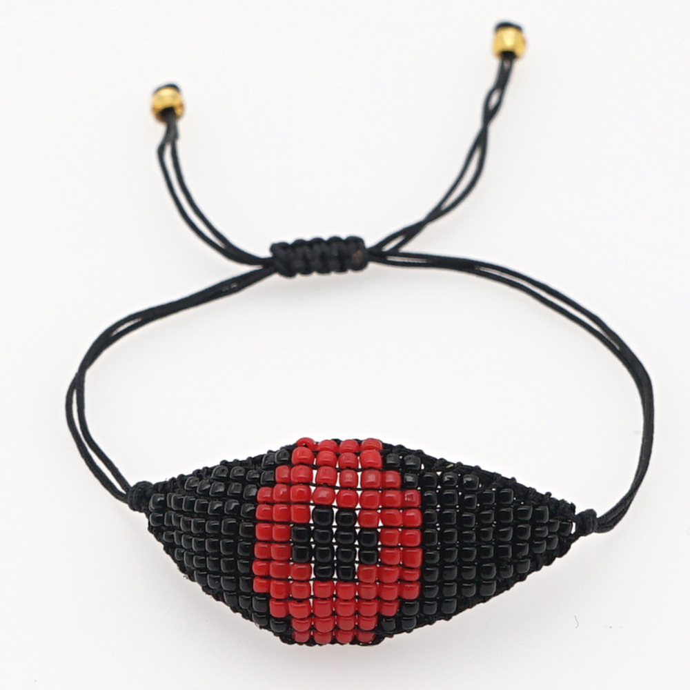 European And American Fashion Bohemian Ethnic Mgb Bead Hand-woven Turkish Devil's Eye Twin Small Bracelet display picture 2