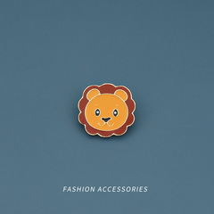 獅子胸針女可愛日系徽章卡通別針裝飾創意百搭扣針書包包配飾