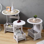 欧式茶几 简约PVC客厅迷你小圆桌子 创意圆形小户型茶几 厂家直供