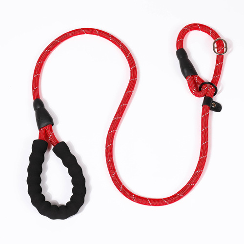 P-chain Pet Leash Reflective Fiber Explosion-Proof Pet Leash Non-Chafing Dog Walking Round Leash Dog Chain