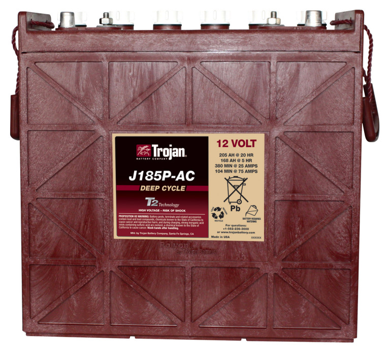 美国邱健Trojan蓄电池J185P-AC 12V20H船舶房车进口蓄电池